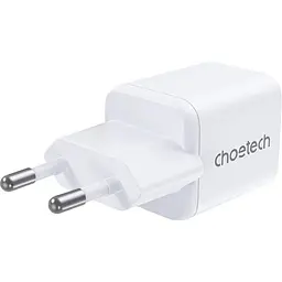 Мережевий зарядний пристрій Choetech USB-A/USB-C PD5012-EU-WH - мініатюра 2
