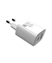 Мережевий зарядний пристрій Sigma mobile X-power 33W GaN, PD, QC (1xUSB-C + 1xUSB-A) Білий (PS33-01) - мініатюра 8