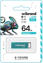 USB Flash Wibrand USB 2.0 Chameleon 64Gb Light Blue - мініатюра 2