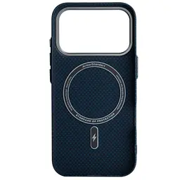 Чохол до мобільного телефона Armorstandart LikeCarbon2 MagCase Apple iPhone 17 Pro Kevlar Dark Blue (ARM88554) - мініатюра 2