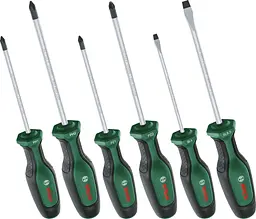 Викрутка SL 4, 6.5мм, PH1х100мм, PH2х125мм, PZ1х100мм, PZ2х125мм набір 6шт Bosch hoz0014146
