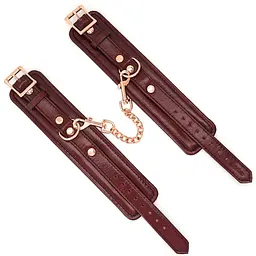 Наручники Liebe Seele Wine Red wirst Cuffs - мініатюра 3