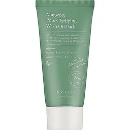 Глиняна маска для проблемної шкіри AXIS-Y Mugwort Pore Clarifying Wash Off Pack 50 мл - мініатюра 2