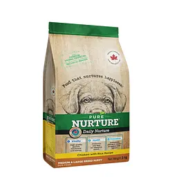 Сухий корм для цуценят середніх та великих порід Pure Nurture Daily Power of 3 Chicken with Rice Puppies з куркою та рисом 3 кг