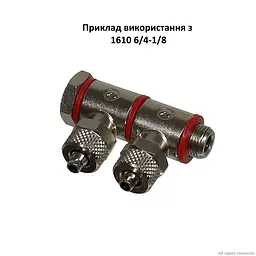 Фітинг, дворівневий болт Camozzi 1631 02-1/8 (1631 02-1/8) - мініатюра 2