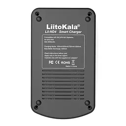 Зарядний пристрій LiitoKala Lii-ND4, 4x(NiMH/NiCd) + 1*9V(крона), discharge function, display - мініатюра 3