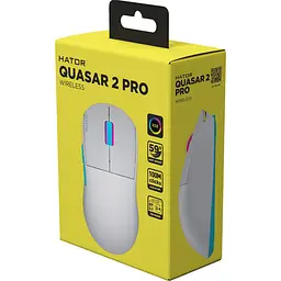 Бездротова миша HATOR Quasar 2 PRO Wireless White Cyan (HTM561WC) - мініатюра 5