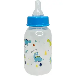 Пляшечка для годування Mega Zayka Діно 150 мл MGZ-0204 (Blue) - мініатюра 2