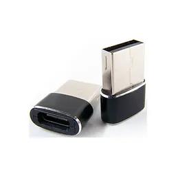Перехідник Type-C (male) to USB (female) black Dengos (ADP-021) - мініатюра 3