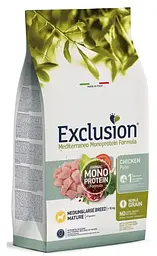 Сухий корм Exclusion Mature Chicken Medium/Large Breed для собак середніх/великих літніх порід 3 кг