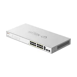 PoE-комутатор 20-портовий керований Wi-Tek WI-PCES320GFH гігабітний 16x1000Mbps PoE+, 2x1000Mbps Uplink, 2xSFP, 130W, Cloud, ONVIF (73-00254) - мініатюра 5