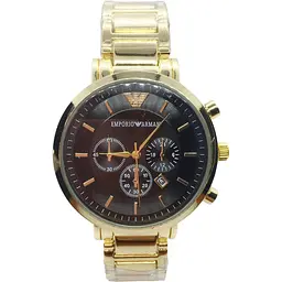 Наручний годинник чоловічий No Brand Emporio Armani Золотистий (IBW375YB)