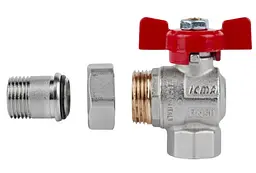 Кран кульовий Icma FAR. ROSSA 1/2" кутовий №361 (87361AD11) - мініатюра 4