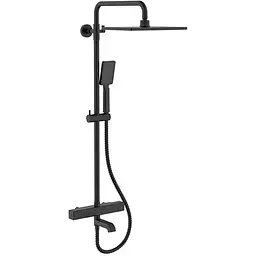 Душова система з термостатом Koer KB-57011-05 KR4725, Чорний матовий