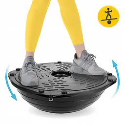 Балансувальна платформа 4FIZJO Bosu Ball 60 см Black (P-5905973402446) - мініатюра 6