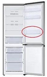 Дверна нижня полиця для холодильника Samsung RB33B, RB34, RB38, DA63-09802A для пляшок 465x120x99 мм - мініатюра 2