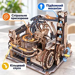 Конструктор Robotime Rokr дерев'яний 3D Мармурове нічне місто (LGA01) - мініатюра 1
