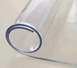 Гнучке (м'яке, рідке) скло скатертину на стіл Soft Glass 2.2х1.4м (товщина 2.0 м) Прозора - мініатюра 7