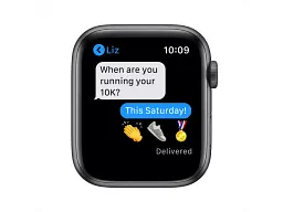 Смарт-годинник Apple Watch Series 6 GPS 44mm Space Gray Aluminum Case w. Black Sport B. (M00H3) - мініатюра 4