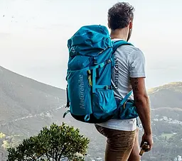 Рюкзак туристичний Naturehike NH18Y045-Q, 45 л, блакитний - мініатюра 3