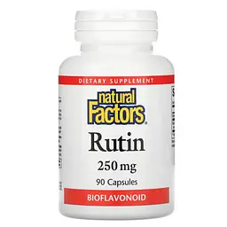 Витамин P Rutin 250 mg 90 Capsules Natural Factors vit0006347