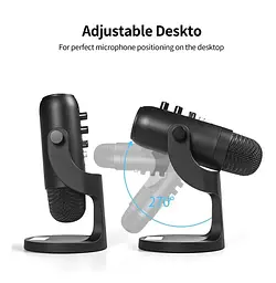 Професійний студійний конденсаторний мікрофон Jmary MCPW8 USB Black - мініатюра 5