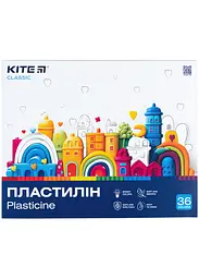 Пластилін 36 кол. 720 г. KITE Classic (K-078)
