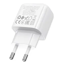 Мережевий зарядний пристрій Borofone BAS42A Potential single-port 18W QC3.0 білий - мініатюра 2