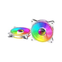 Кулер до корпусу Gamemax FN-12Rainbow-Q-Infinity WT - мініатюра 5