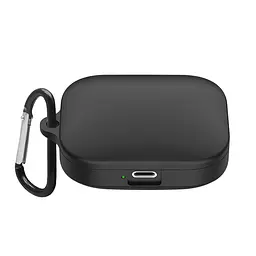 Силіконовий чохол для навушників Xiaomi Redmi Buds 5, Hang Case, чорний, ультратонкий захисний кейс товщиною 2 мм, захист від подряпин, пилу та ударів, компактний, з карабіном для кріплення, ArmorStandart (ARM79949)
