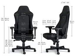 Крісло геймерське Noblechairs Hero Gaming Black Edition (NBL-HRO-PU-BED) - мініатюра 10