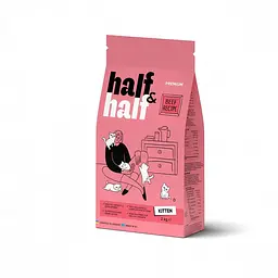 Сухий корм Half&Half для кошенят, з яловичиною, 2 кг (арт.20789)