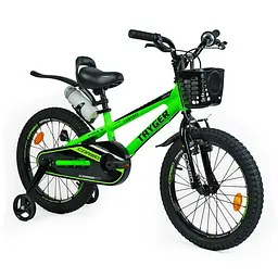 Велосипед 2-х колісний 18" TG-14763 "TAYGER" CORSO алюмінієва рама, ручне гальмо, додаткові колеса, дзвінок, зібраний на 85% (6945717413375) - мініатюра 6