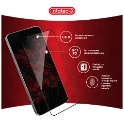 Скло захисне Intaleo Full Glue Samsung Galaxy S25 Black (1283126607899) - мініатюра 4