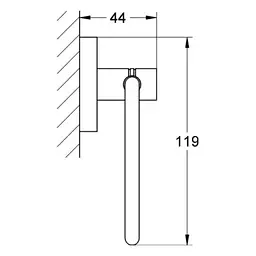 Тримач туалетного паперу Grohe Essentials 40689001 Хром - мініатюра 2