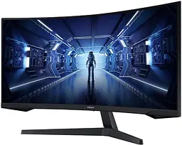Монiтор Samsung 34" Odyssey G5 (LC34G55TWWIXUA) VA Black Curved - мініатюра 2