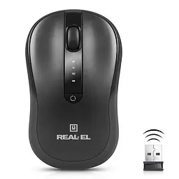 Миша бездротова REAL-EL RM-450W Чорний