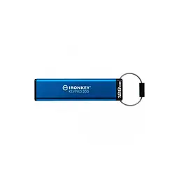 USB флеш накопичувач Kingston 128GB IronKey Keypad 200 Type-C Encrypted Blue USB 3.2 (IKKP200C/128GB) - мініатюра 3
