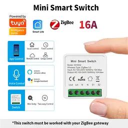 Реле Zigbee Tuya Smart Switch бездротовий вимикач 16 А - мініатюра 3
