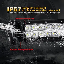 Світлодіодна Балка фара LED / 914x107x73 mm / 234W / 3W x 78 / 10-30V / Ближнє та Далеке світло - мініатюра 6