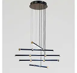 Підвісна LED-люстра Artlight L439/5BK+GD 76 Вт, 3 режими, чорно-золота, Ø60,3 см, від 13-20 м² - мініатюра 3
