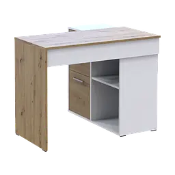 Офісний стіл Doros T8 Білий/Дуб Артізан 100х83х75 (41516060) - мініатюра 5