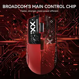 Бездротова мишка ATTACK SHARK X11 Red | PAW3311 | 65 годин на одному заряді - мініатюра 2