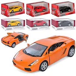 Металева інерційна легкова модель Lamborghini Gallardo 5", відкриваються двері (В асортименті) - мініатюра 3