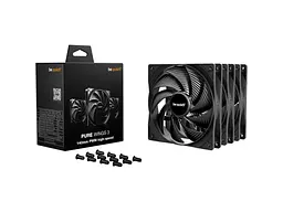 Вентилятор Be quiet! Pure Wings 3 140mm PWM High-Speed 3-Pack Black (BL138) - мініатюра 6