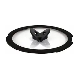 Крышка для посуды Tefal Ingenio 28см, скло, силікон, прозоро-чорний (L9846753)