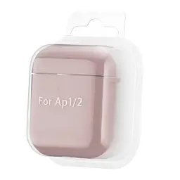 Чохол Silicone Case 2,5mm with microfiber for AirPods 1/2 Sand Powder - мініатюра 2