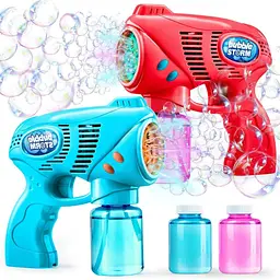 Набір бульбашкових пістолетів JOYIN Bubbles Maker з 2 розчинами для заповнення (всього 10 унцій) 2 шт.