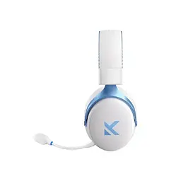 Навушники MCHOSE V9 Pro / Бездротова ігрова гарнітура / 2.4G / Bluetooth з мікрофоном / White Blue - мініатюра 4