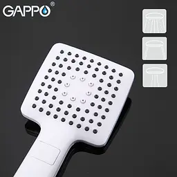 Ручний душ Gappo G27, 3-режим, білий, Білий - мініатюра 3